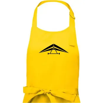 Kuchyňská zástěra Rogalo jednoduché - Dámská zástěra na vaření - Univerzální velikost ( Žlutá )