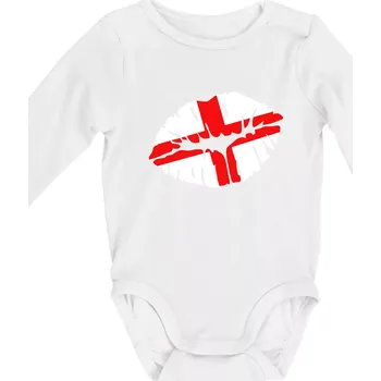 Kojenecký body England kiss - Body kojenecké s dlouhým rukávem - Dlouhý r. do 3 měs ( Bílá )