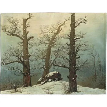 prostírání Prostírání na stůl Dolmen - Zasněžená krajina od Caspara Davida Friedricha