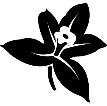 Samolepící dekorace Samolepka na stěnu květina 8i 14x15 cm