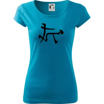 Dámské tričko Čínský symbol - soulož - Dámské triko Pure - XS ( Světlý tyrkys )