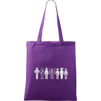 SW - Postavičky - Taška bavlněná - 42 x 38 cm ( Fialová )