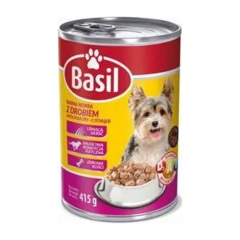 Krmivo pro psa KRMIVO BASIL PRO PSY S DRŮBEŽÍM MASO 415G