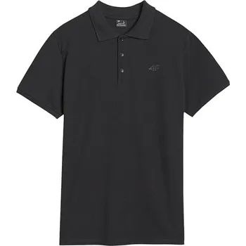 tričko 4F 4FWMM00TPTSM366 Polo - 20S/Deep Black XXXL