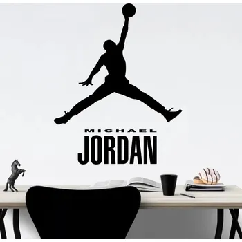 Samolepící dekorace Michael Jordan - vinylová samolepka na zeď 80x64cm