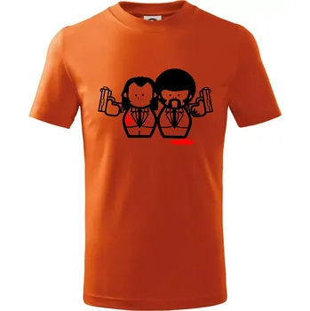 PF - Postavičky - Tričko dětské bavlněné - 122 cm/6 let ( Oranžová )