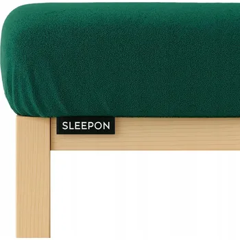 Prostěradlo FROTÉ PROSTĚRADLO S GUMOU 160X200 TMAVĚ ZELENÉ ZELEŇ BAVLNA SILNÉ / HRUBÉ