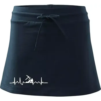 Dámská sukně Ekg horník - Sportovní sukně - two in one - XS ( Námořní modrá (velmi tmavá - téměř černá) )