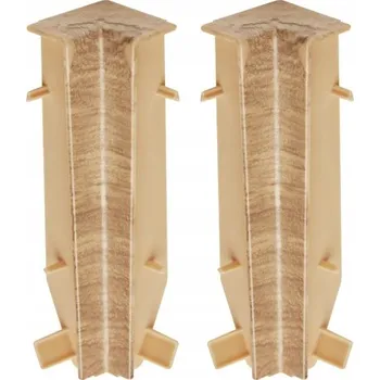 soklová lišta Rohová vnitřní lišta Cezar MASTERLINE 80 DUB, sada 2 ks, Tabacco (odstín)