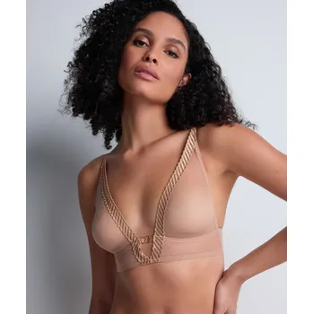 Souprava dámského spodního prádla Podprsenka bez kostic AUBADE (4M10-11), Velikost XL, Barva tělová