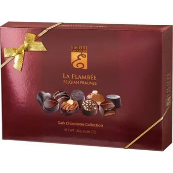 Bonboniéra Směs bonbonů z hořké čokolády [Emoti, 189 g]
