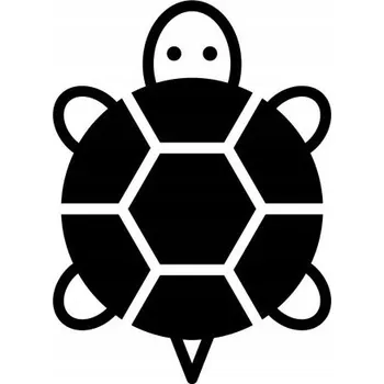 Samolepící dekorace Samolepka na stěnu roztomilá želvička 15x10 cm