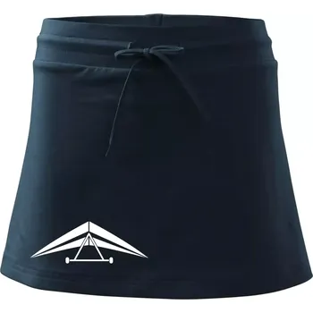 Dámská sukně Rogalo jednoduché - Sportovní sukně - two in one - S ( Námořní modrá (velmi tmavá - téměř černá) )