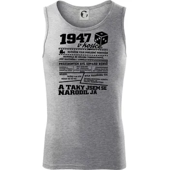 1947 v Kostce - Tílko pánské Core - XL ( Tmavě šedý melír )
