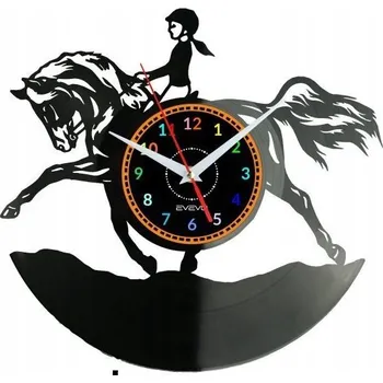 Hodiny Kůň Jezdec Nástěnné Hodiny Vinylová Deska Moderní Dekorativní Jako Dárek