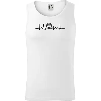 Ekg ovce - Tílko pánské Core - L ( Bílá )