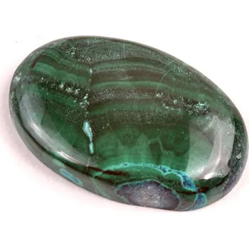 Korálek Kabošon Malachite Chrysocolla č.285 (34x23x6mm)