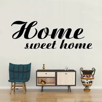 Samolepící dekorace Home sweet home - vinylová samolepka na zeď 80x27cm