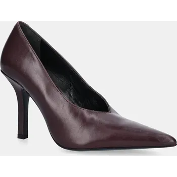 Dámské lodičky Kožené lodičky Patrizia Pepe fialová barva, 8Z0106 L166 M536 8Z0106.L166.M536 83X, EUR 41