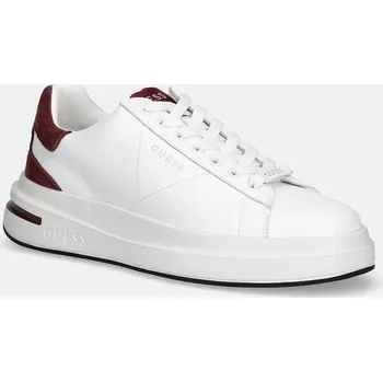 Pánské tenisky Tenisky Guess ELBA pánské, bílá barva, FMFLBA LEA12 FMFLBA.LEA12.WHIBU 00X, EUR 41