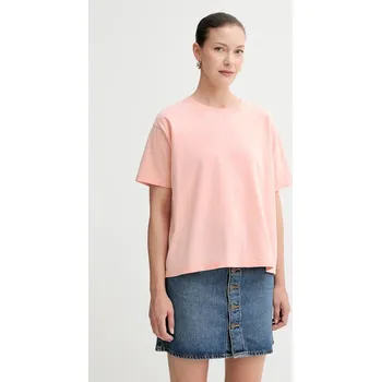 Pánské oblečení Bavlněné tričko American Vintage FIZ02A růžová 30X, vel. L