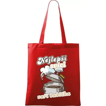 Nejlepší svíci vaří babička - Taška bavlněná - 42 x 38 cm ( Červená )
