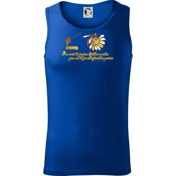 Včela - lžička medu - Tílko pánské Core - 2XL ( Královská modrá )