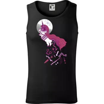 Pánské termoprádlo Drsný jednorožec (Pecka design) - Tílko pánské Core - XL ( Černá )