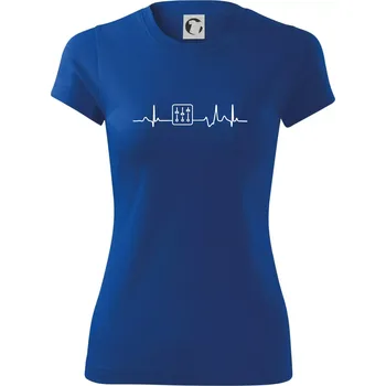 Dámské tričko Ekg zvukař - mixpult - Dámské Fantasy sportovní (dresovina) - L ( Královská modrá )