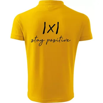 Pánská košile Absolutní hodnota - stay positive - Polokošile pánská Pique Polo 203 - L ( Žlutá )