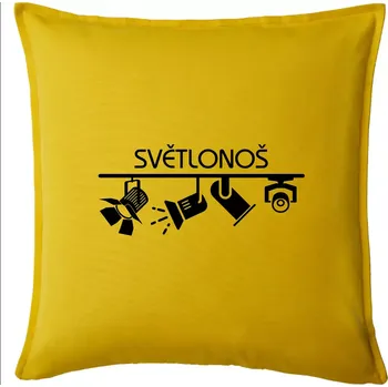 Polštář Osvětlovač - světlonoš - Polštář 50x50 - 50x50 - Pouze potah ( Žlutá )