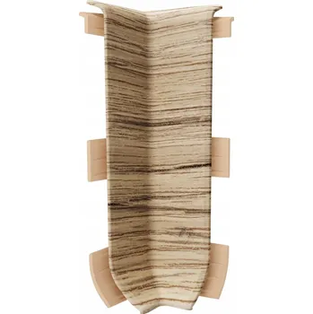 Podlahová lišta Vnitřní PVC roh 0,8 x 6, délka 8 cm, jasan