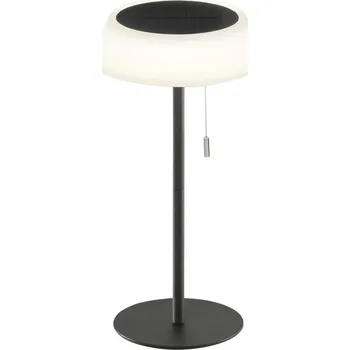 Stojací lampa FAN EUROPE Solární stolní lampa Jin (černá), dobíjecí LED 1,2 W, stmívatelná 3000K, IP54, 17 x 32 cm