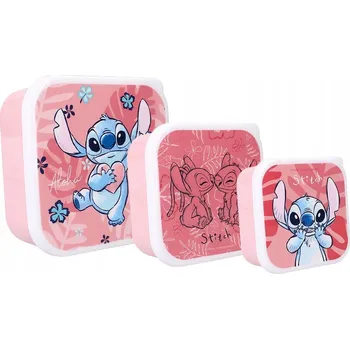 Svačinový box Svačinové boxy Lilo a Stitch Disney Stitch Originální - sada 3 ks