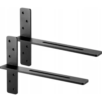 police VEVOR Držák police plovoucí Ve Tvaru Písmene 2ks 45,72 cm ocelový