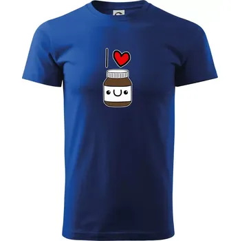 Pánské tričko I love nugeta - Triko extra velké (5-8XL) - 8XL ( Královská modrá )