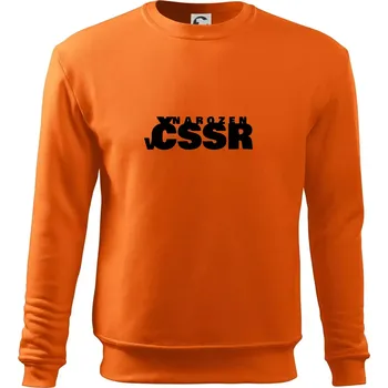 Pánská mikina Nápis - Narozen v ČSSR - Mikina Essential pánská - XL ( Oranžová )