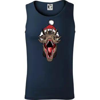 Pánské termoprádlo Vánoční drak (Pecka design) - Tílko pánské Core - S ( Námořní modrá (velmi tmavá - téměř černá) )