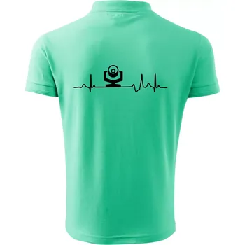 Pánská košile Ekg osvětlovač - robo hlava - Polokošile pánská Pique Polo 203 - 4XL ( Mátová )