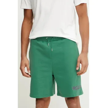 Pánské kraťasy Kraťasy Fila Lamswaarde pánské, zelená barva, FAM0909 77X, vel. S