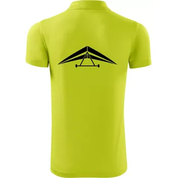 Pánská košile Rogalo jednoduché - Polokošile Victory sportovní (dresovina) - 3XL ( Limetková )