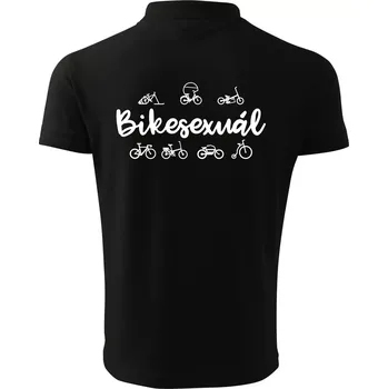Pánská košile Bikesexuál - Polokošile pánská Pique Polo 203 - 2XL ( Černá )
