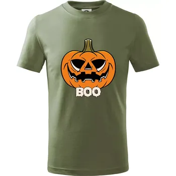 Chlapecké oblečení Halloween dýně - Tričko dětské bavlněné - 122 cm/6 let ( Khaki )