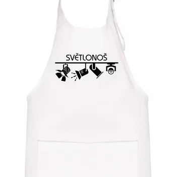 Kuchyňská zástěra Osvětlovač - světlonoš - Dětská zástěra na vaření - Univerzální velikost ( Bílá )
