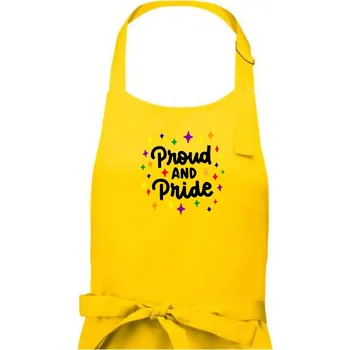 Kuchyňská zástěra Proud and pride hvězdy - Dámská zástěra na vaření - Univerzální velikost ( Žlutá )