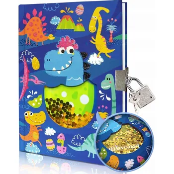 Zápisník PAMÁTNÍK S KÓDEM PRO CHLAPCE SEŠIT NOTES NA ZÁMEK S KÓDEM DINOSAUŘI A5