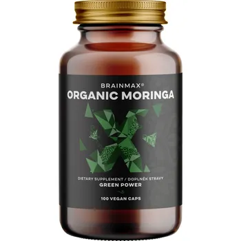 Přírodní produkt BrainMax Organic Moringa 500 mg 100 cps.
