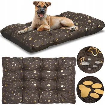 Pelíšek pro psa Pelíšek pro psy, nepromokavý, Potah Polštář zlatý, XXL 140x100 cm