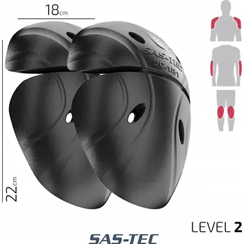 Motocyklový chránič SAS-TEC Chrániče ramen protektory SC-1/81 žluté
