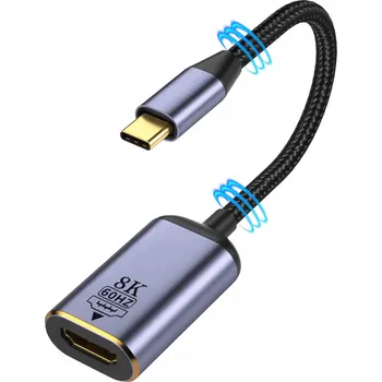 Video kabel ADAPTÉR PŘEVODNÍK USB-C 3.2 na HDMI 2.1 8K 4K 144Hz USB C MHL MACBOOK